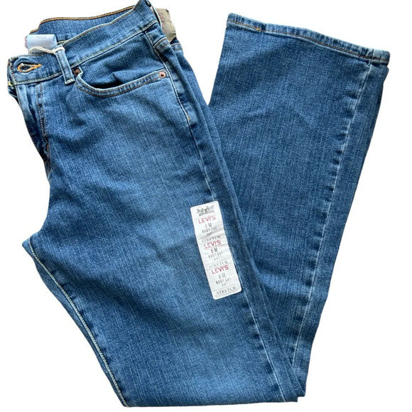 Levi’s 515 NWT Boot Cut Jeans Vintage Y2K Era Size 8 Misses Medium Wash - Picture 1 of 4